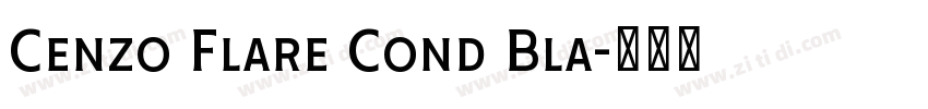 Cenzo Flare Cond Bla字体转换